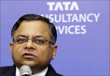 Tata Consultancy Services CEO and managing director N Chandrasekaran.