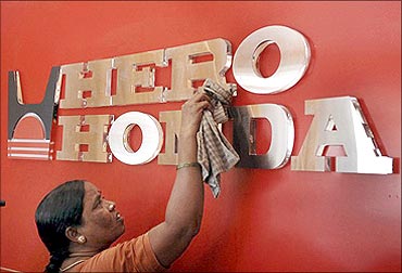 Promoters of Hero Honda have pledged shares worth Rs. 200 crore.