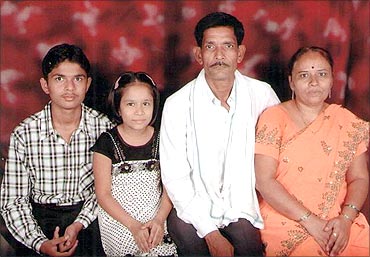 Rajendra with his family.