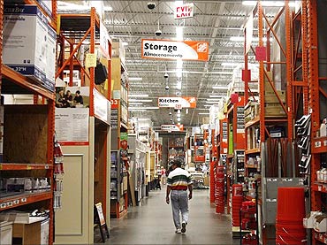 Home Depot has 2,242 outlets.
