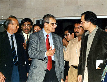 Kaushik Basu with Amartya Sen.
