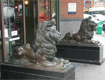 HSBC lion.