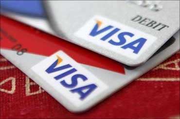 Visa's value rose 15 per cent.