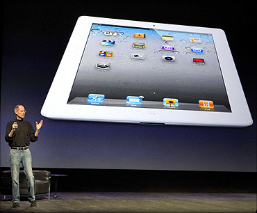 Apple Inc. CEO Steve Jobs introduces the iPad 2.