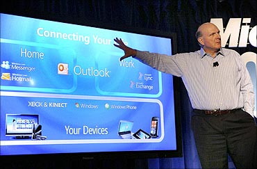 Microsoft chief executive officer Steve Ballmer.