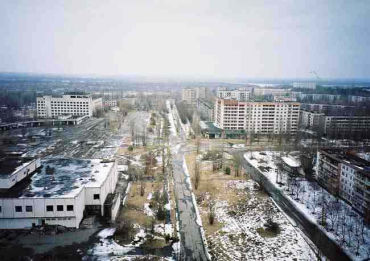 Pripyat is an abandoned shell of a city.