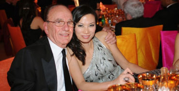Rupert with his wife, Wendi Deng.