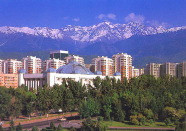 Kazakhstan can face an uphill struggle. A view of capital Almaty.