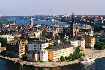 Sweden scores 54 points in human capital.