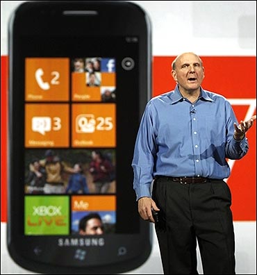 Ballmer talks about the Windows Phone.