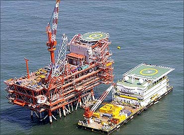 Reliance's oil rig.
