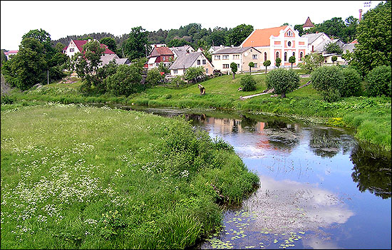 Latvian country scenery in Sabile.