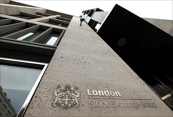 The London Stock Exchange building.