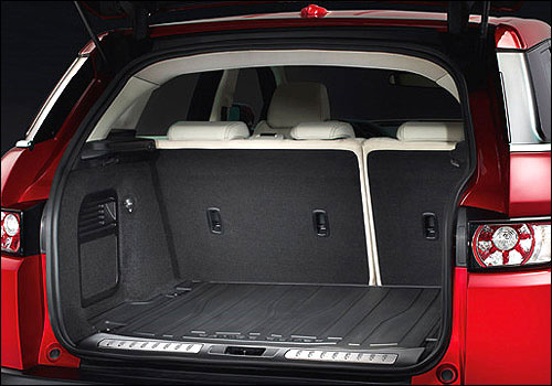 Range Rover Evoque's trunk.