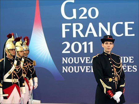 G20 summit at Cannes.