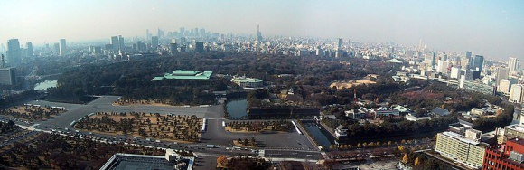 A panaromic view of Tokyo, Japan.