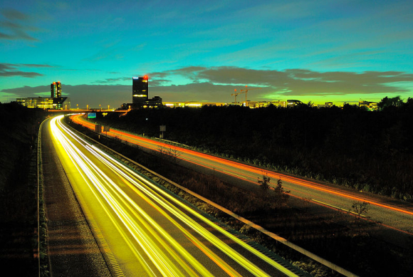 A view of a Copenhagen highway.