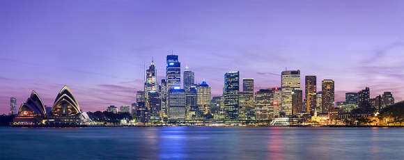 Sydney at night.
