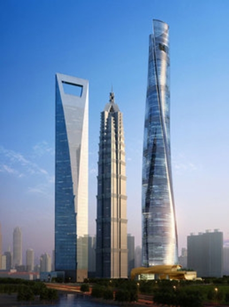Shanghai's 3 skyscrapers.