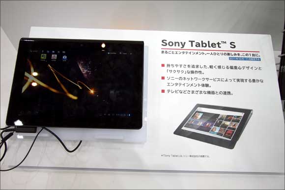 Sony's touchscreen Tablet S.
