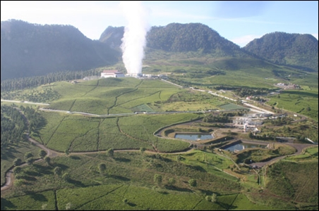 Wayang Windu Geothermal Power Station.