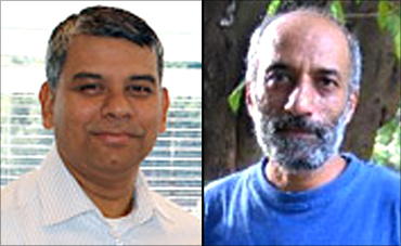 (Left) Prof. Kalyanmoy Deb and Prof. Sriram Ramaswamy.