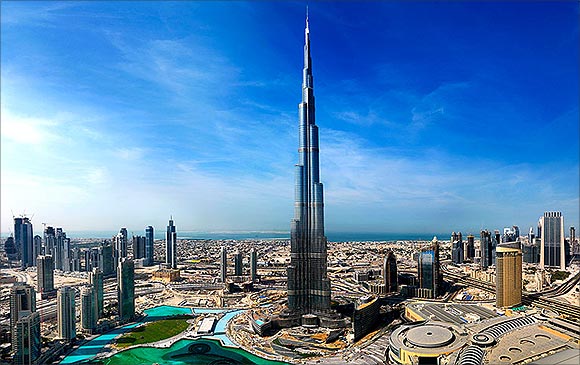 Splendid interiors of the Burj Khalifa - Rediff.com Business