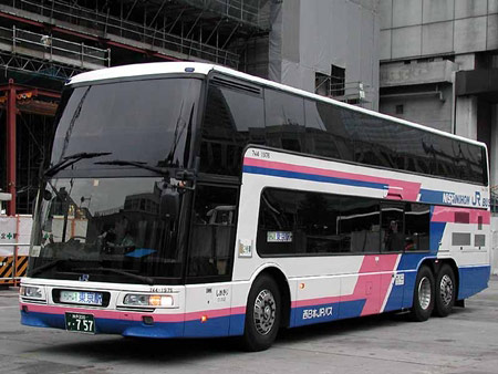 Japanese double-decker bus.