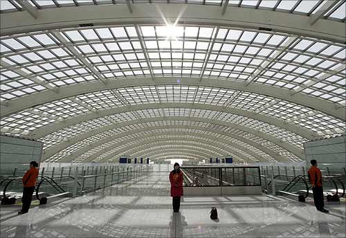 Beijing International Airport's new terminal.