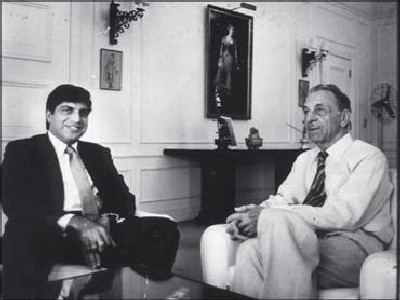 Ratan Tata with J R D Tata