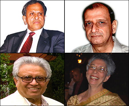 R K Krishna Kumar, N A Soonawala, Lord Sushanta Kumar Bhattacharya, Shirin Bharucha.