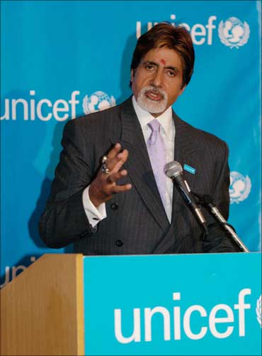Amitabh Bachchan at the UN.