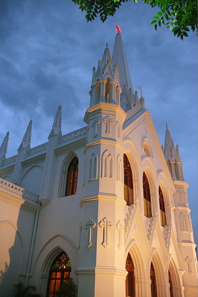 San Thome Cathedral Basilica in Chennai.