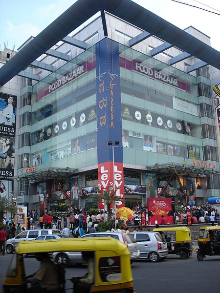 A shopping mall in Bangalore, India.