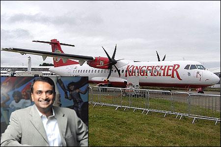 Inset: Kingfisher Airlines CEO Sanjay Aggarwal.