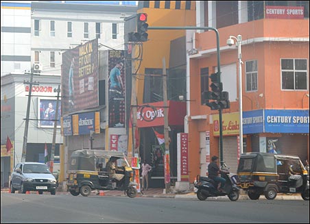 Shops closed in Kerala.