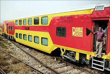 Double decker air conditioned train.