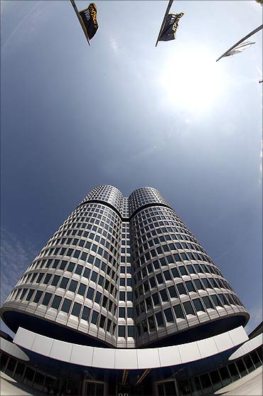 Headquarters of German luxury carmaker BMW in Munich.