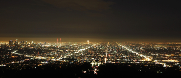 A general view of Los Angeles from Griffith Park.