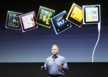 Philip Schiller speaks about the iPod Nano.
