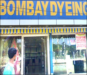 A Bombay Dyeing store in Hyderabad.