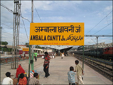 Ambala Cantonment Railway Station.