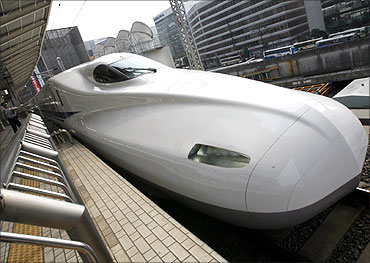 Japan Railway's N700 bullet train.