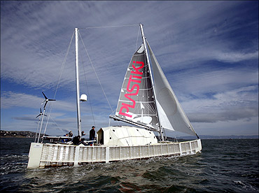 Plastiki, a 60-foot sailing catamaran.