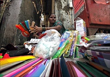Tairabi Pathan at her shop.