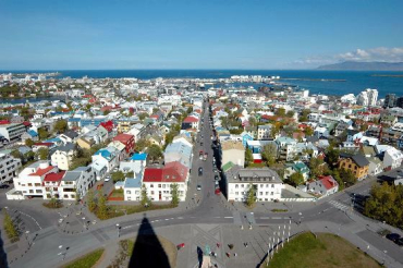 A view of Reykjavik.