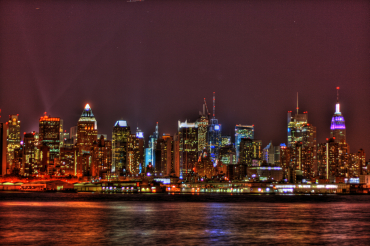 New York City comes alive at night.