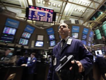Fred Demarco works on the floor of the New York Stock Exchange.