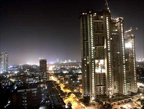 A high-rise building in Mumbai.