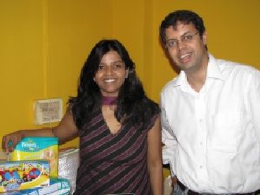 Sanjay Nadkarni and Arunima Singhdeo founders of babyoye.com